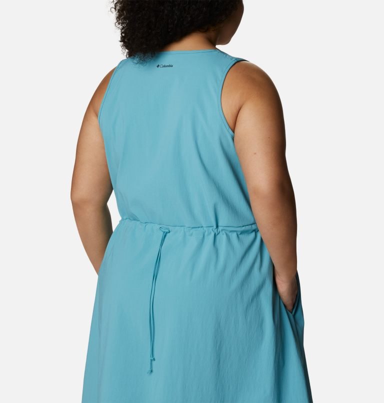 Women's Columbia On The Go Dress Turquoise | Plus Size CA-H3C1A